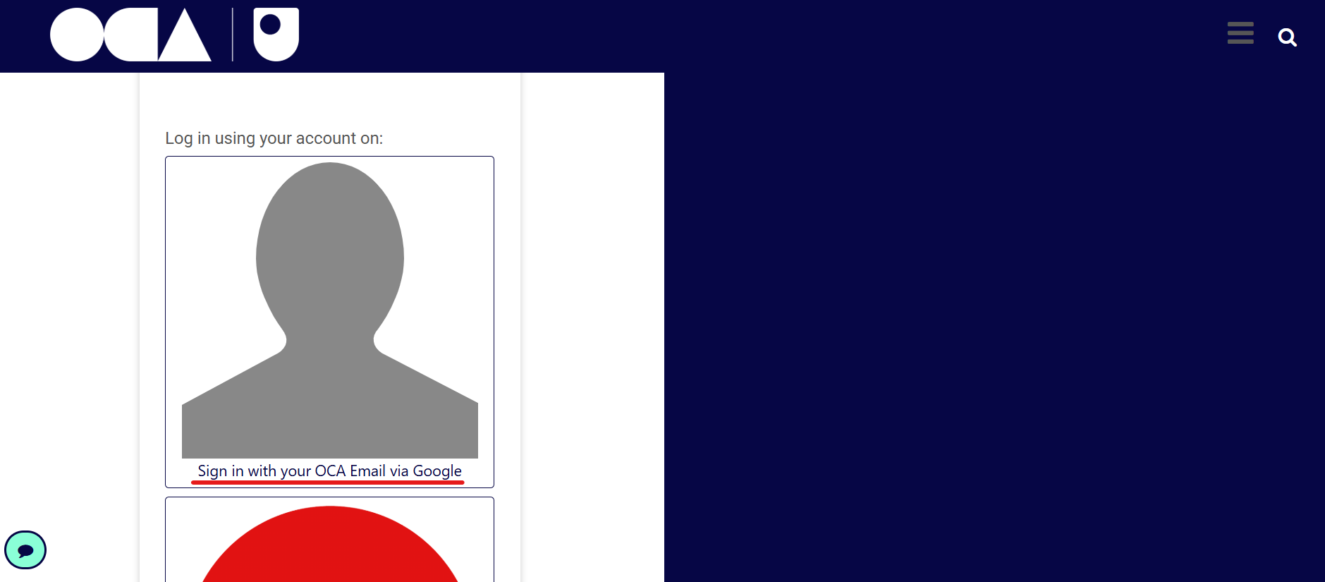 OCA Learn - Signing In Option.png